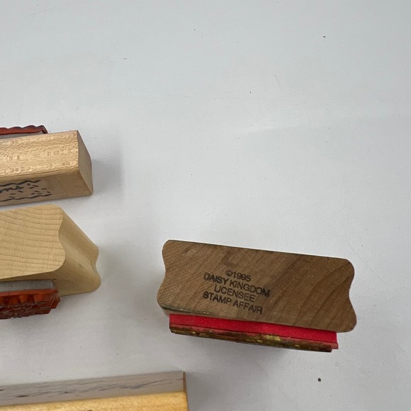 Vintage Lot Rubber Stamps Paper Crafts 14 Pieces Junk Journaling - Picture 8 of 11